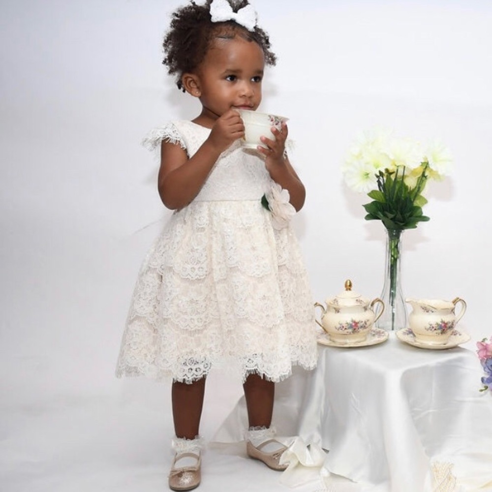 lace dress WORN ONCE for photoshoot (pictured)